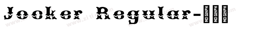 Jocker Regular字体转换